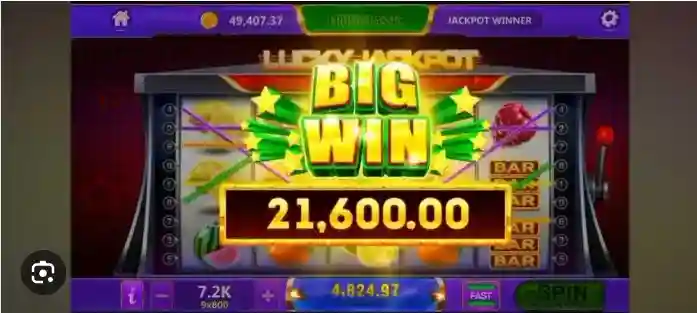 Jiliwinner jackpot screen with coins and slot rewards