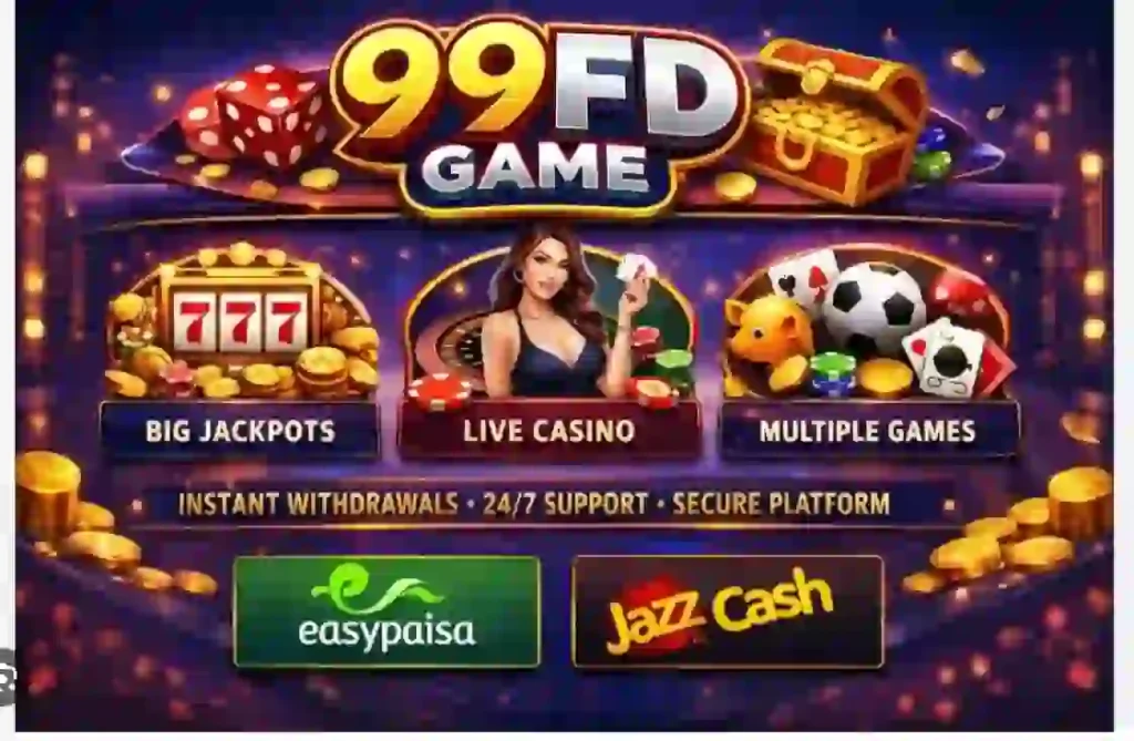 99FD Game mobile interface showing slots and card gameplay
