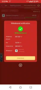 9Win game deposit proof