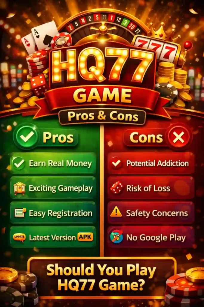 HQ77 Game pros and cons