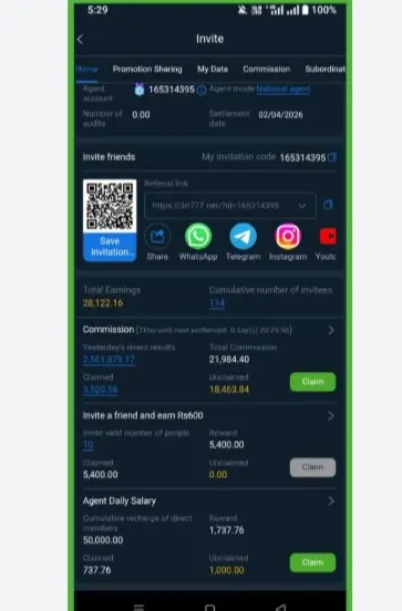 399Win refer and earn 