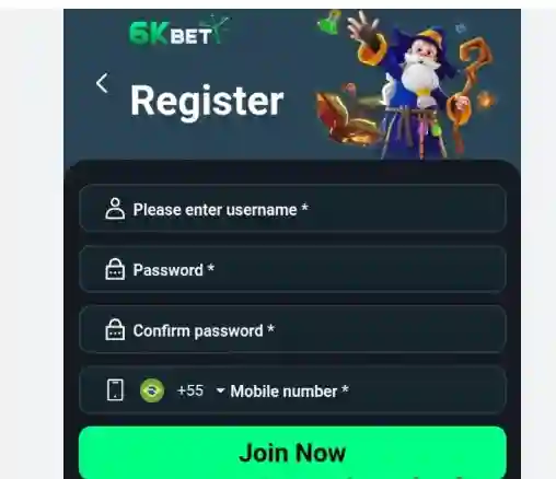 6kbet registration method