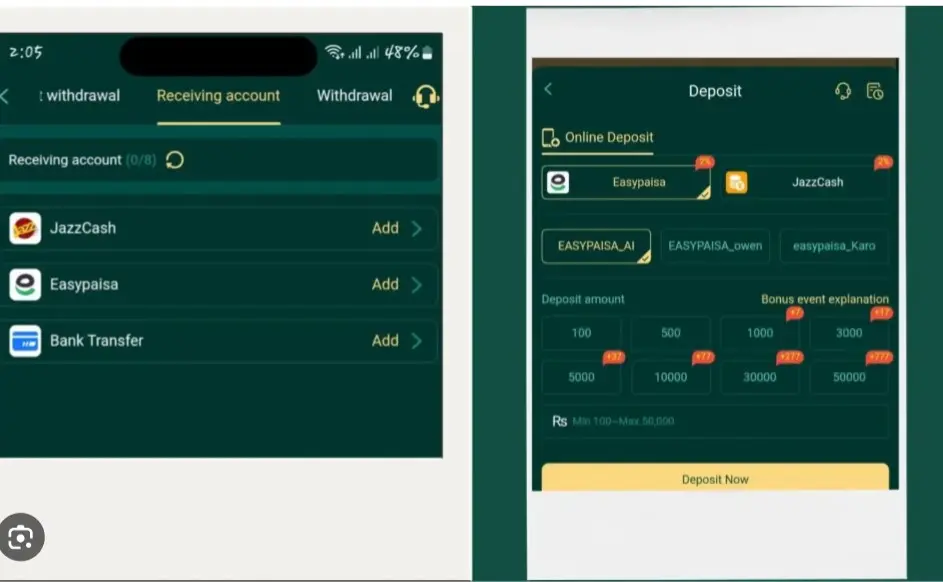 6zk Game deposit and withdraw