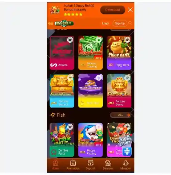 88bet Game's Interface