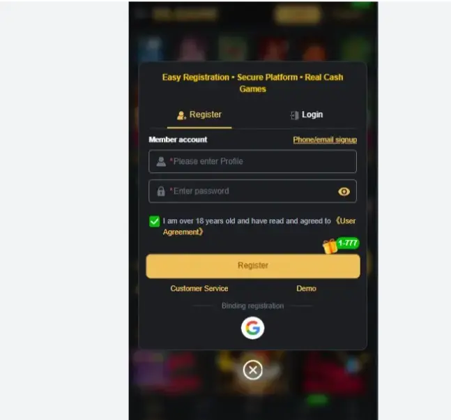 88bet registration method