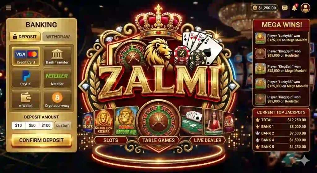 Zalmi game interface