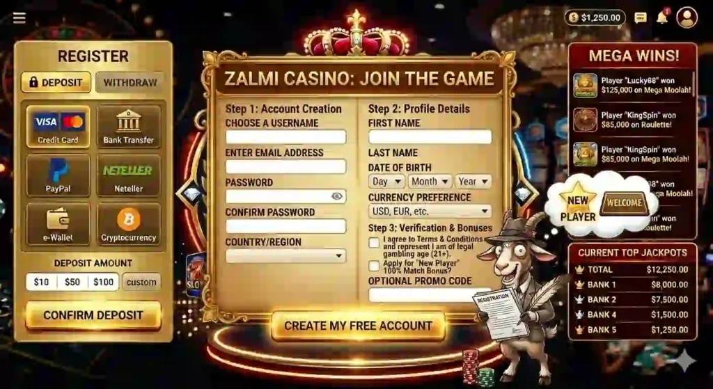 Zalmi game registration Screenshort