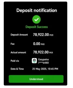 7v game deposit interface