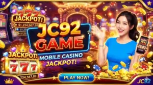 JC92 Game app interface with rewards dashboard