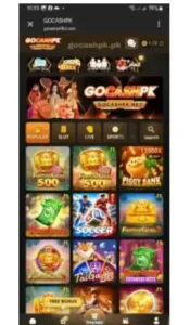 Gocashpk Game interface